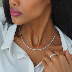 Stunning Tennis Chain Necklace