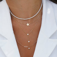 Tennis Chain Necklace Fabula Jewels Store