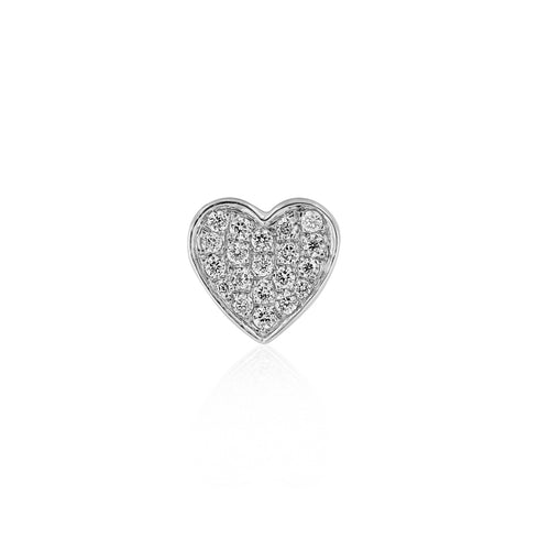 Diamond Heart Stud from Fabula Jewels