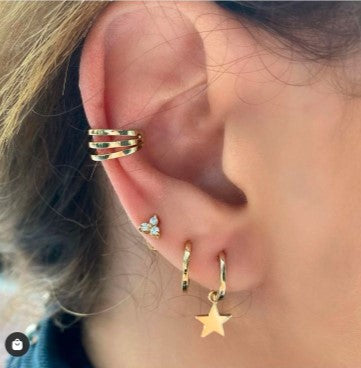 Gold Hoop Earrings from Fabula Jewels