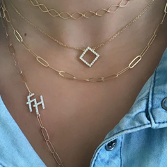 Customized Paperclip Necklace from Fabula Jewels
