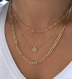 Sparkled Initial Necklace - Fabula Jewels Store