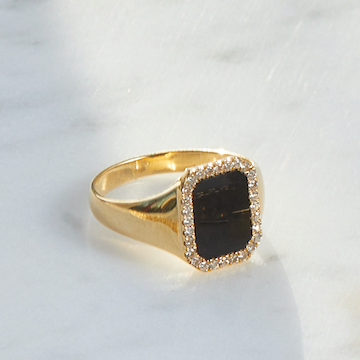 Onyx Diamond Ring Design