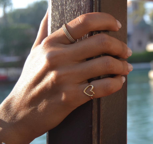 Heart of gold ring Fabula Store