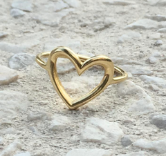 Heart of gold ring Fabula Jewels Store
