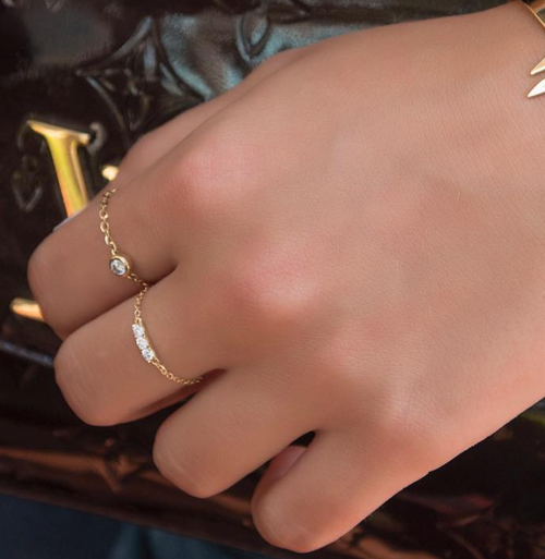 Triple Sparkle Chain Ring