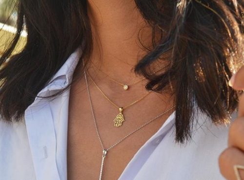 Gold Sparkle Necklace - Fabula Jewels Store