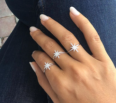 Starburst Ring - White diamonds - Rings Collection
