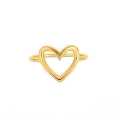 Heart of gold ring