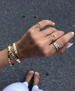 Moon phase Bangle with Diamonds - Fabula Jewels