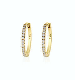 Fabula Jewels Diamond Hoop Earrings