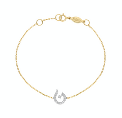 Sparkled initial Bracelet