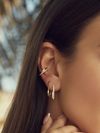 Gold Paperclip Earrings