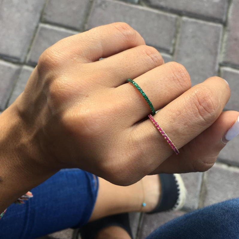 Skinny Ruby Ring