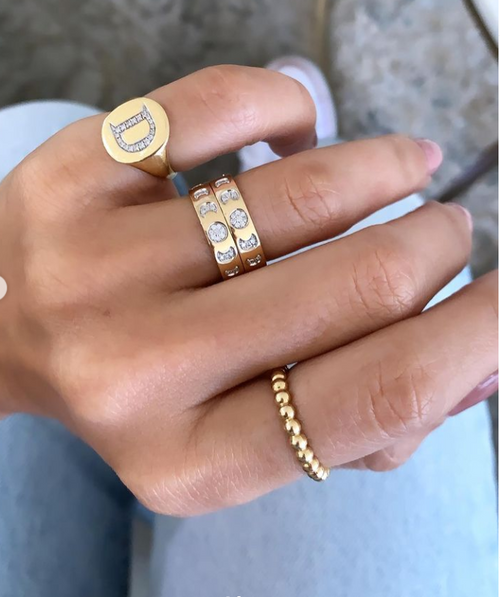 Moon Phase ring with diamonds - Fabula Jewels Store