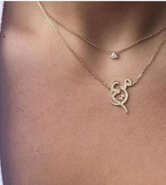 Fabula Name Studded in Diamonds Necklace