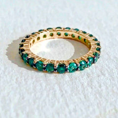 Eternity Emerald Ring - Fabula Jewels Store