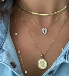 A Ramadan Ayet Alkursi Diamond Necklace (Round)