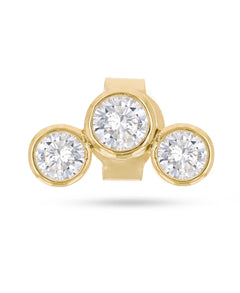 Single Trinity Diamond Stud