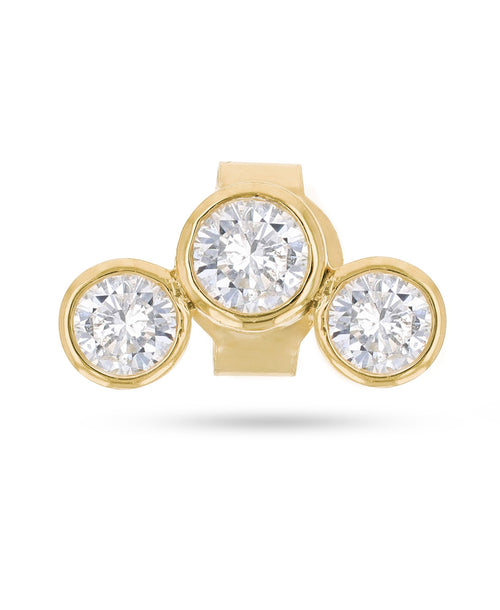 Single Trinity Diamond Stud