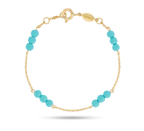 Trio Turquoise Anklet