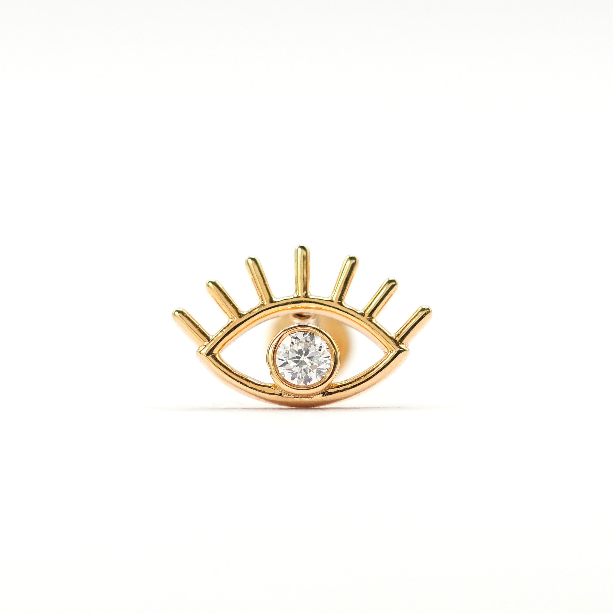 Evil Eye Diamond Stud (Single)