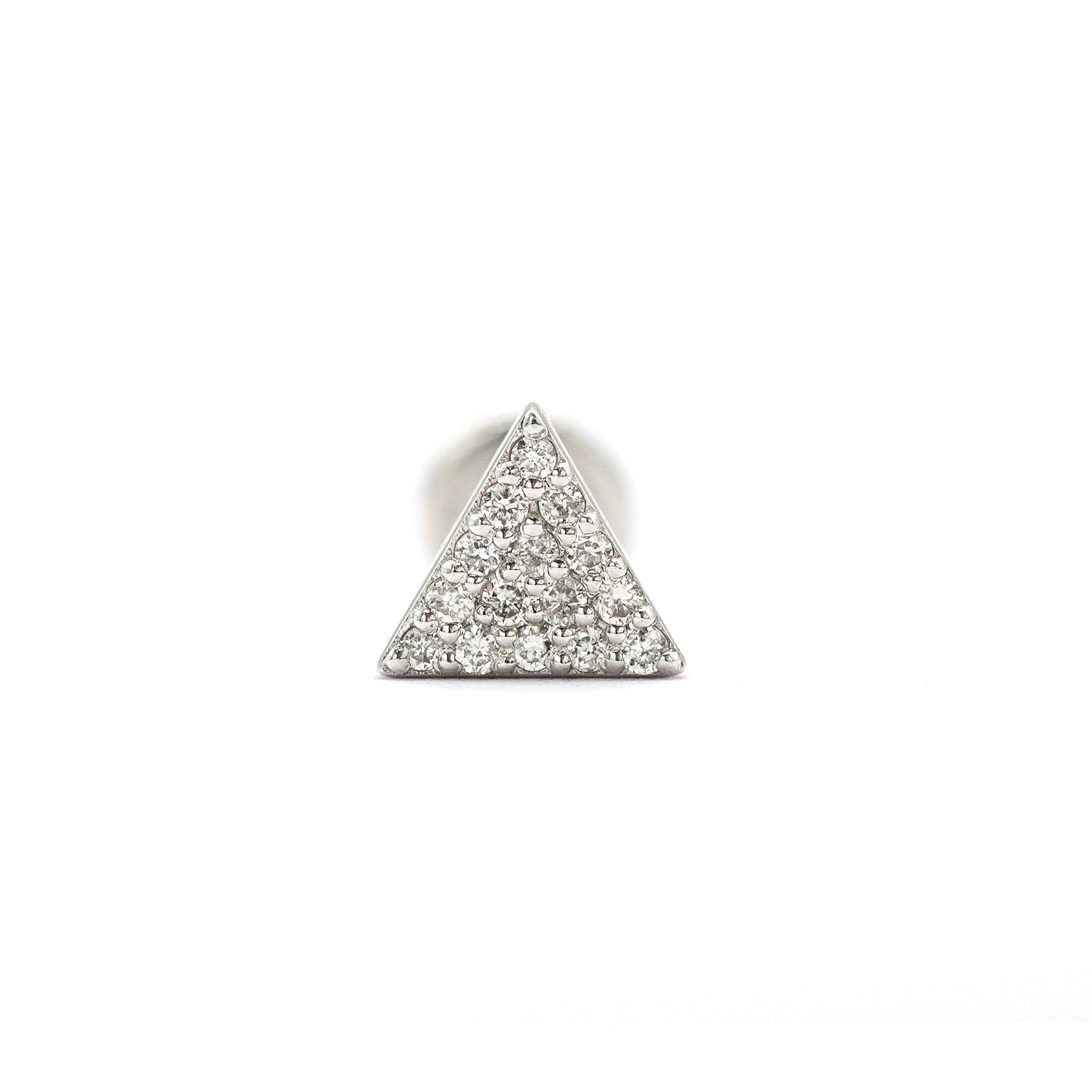 Triangle Diamond Stud (Single)