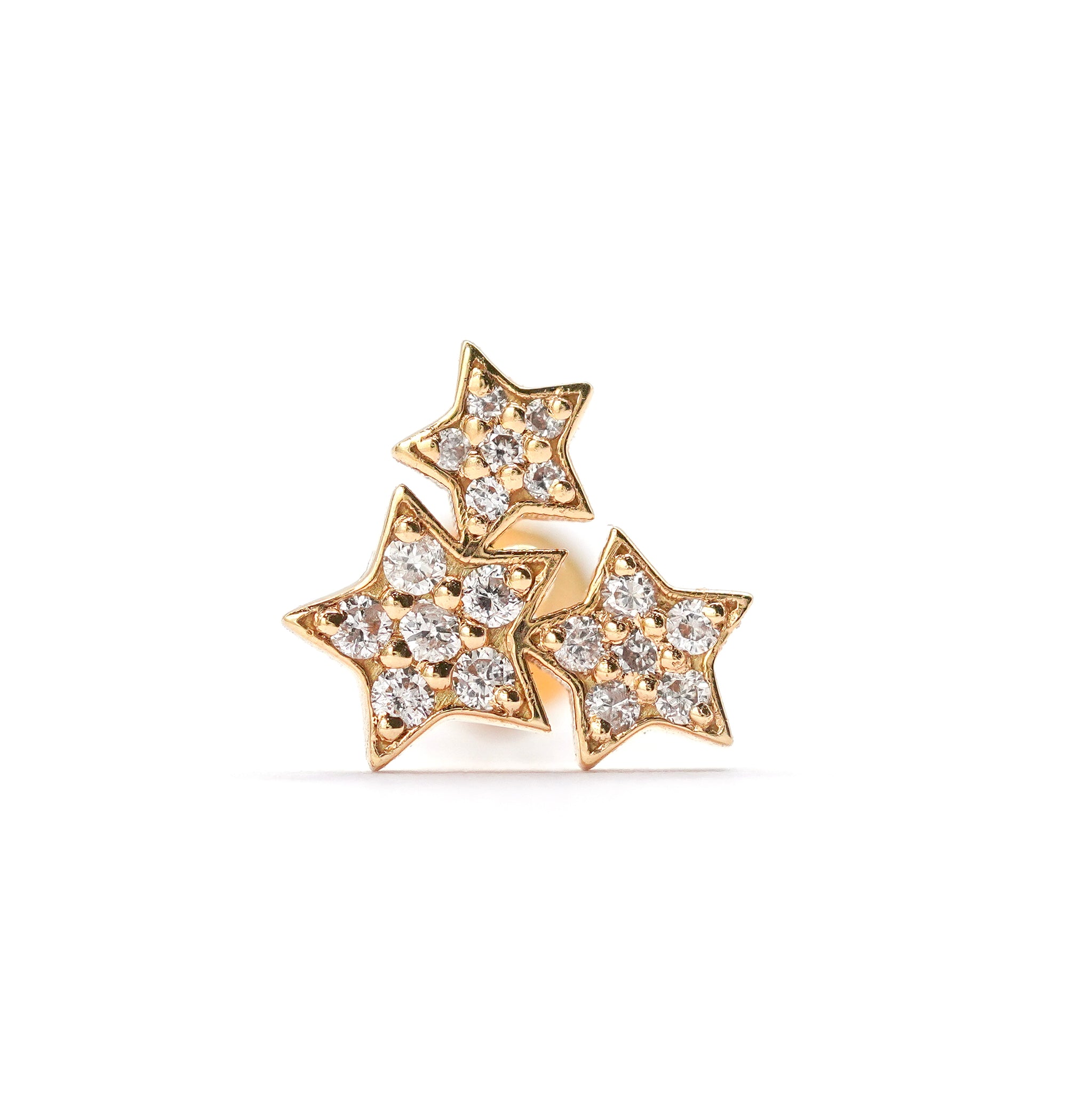 Trio Diamond Star Stud (Single)