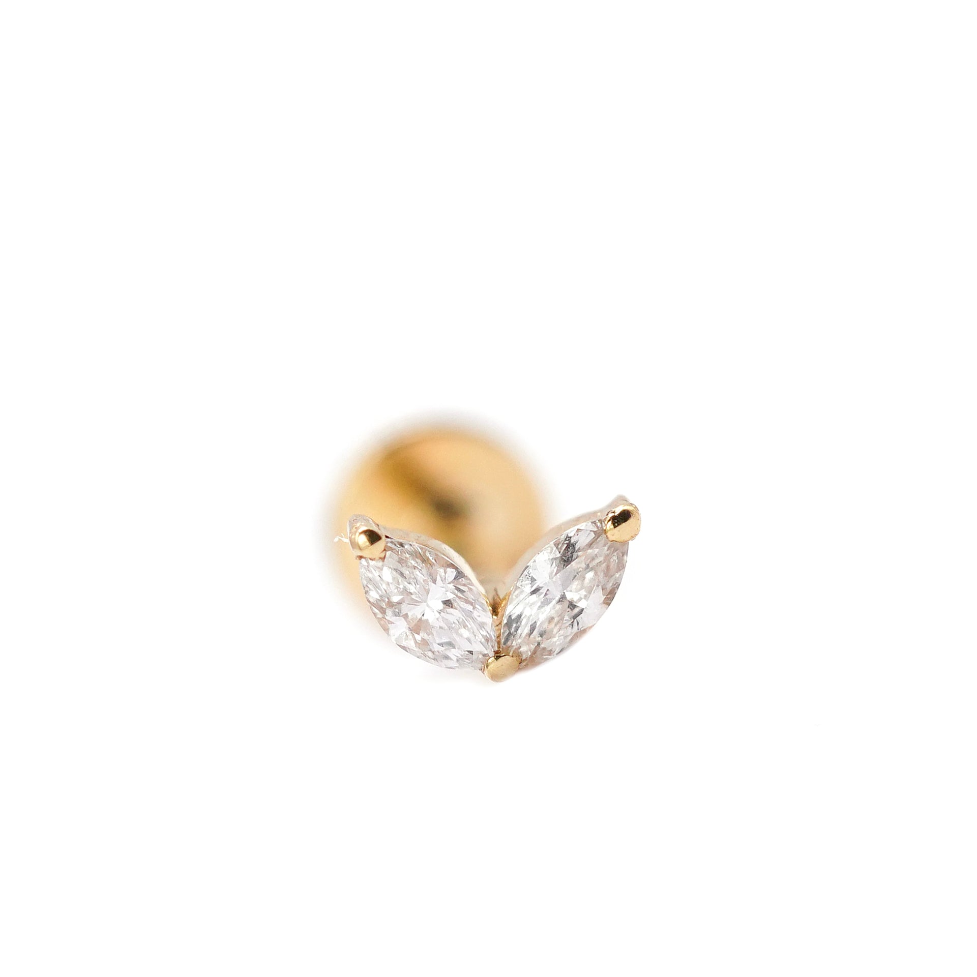 Marquise Diamond Stud (Single)