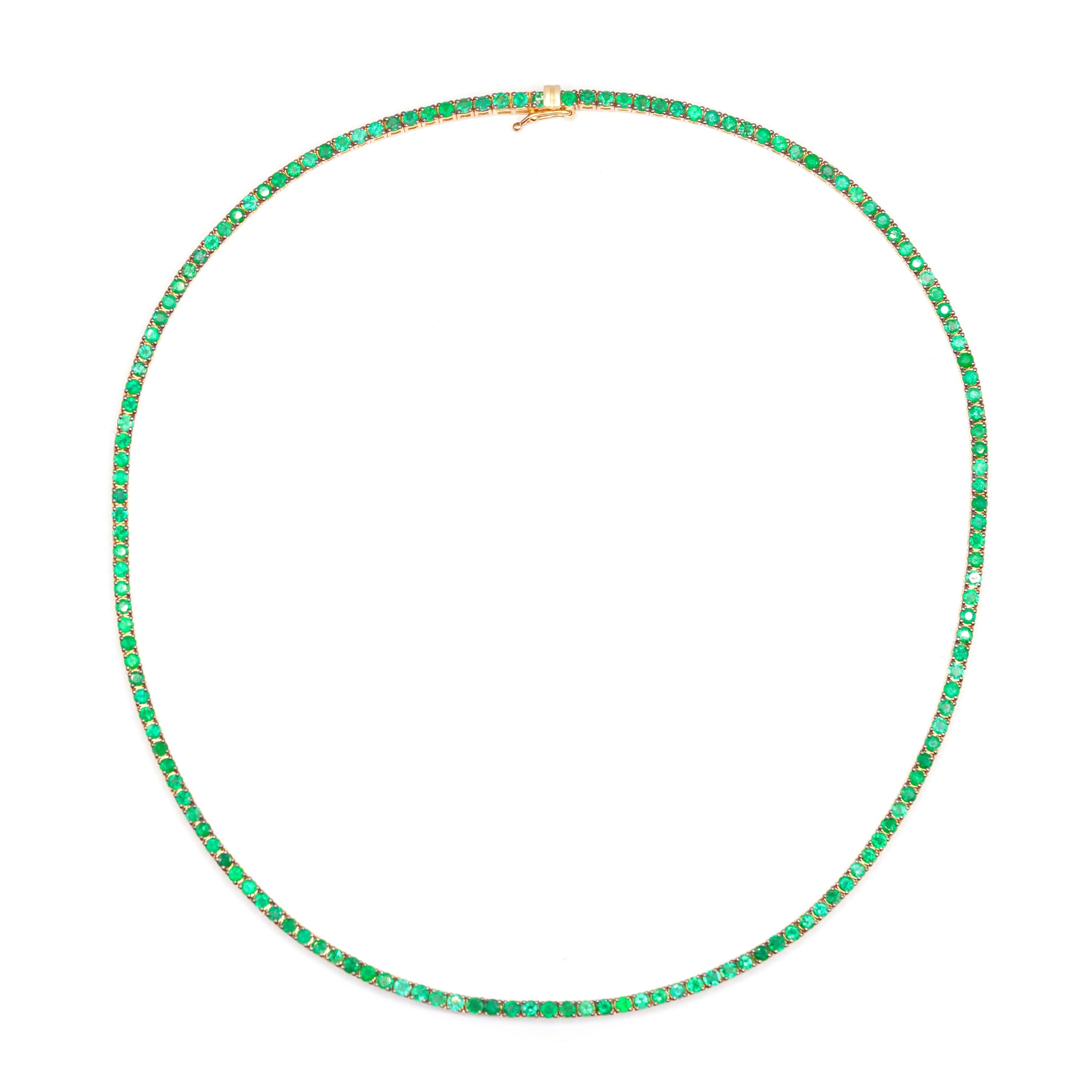 Emerald Tennis Necklace