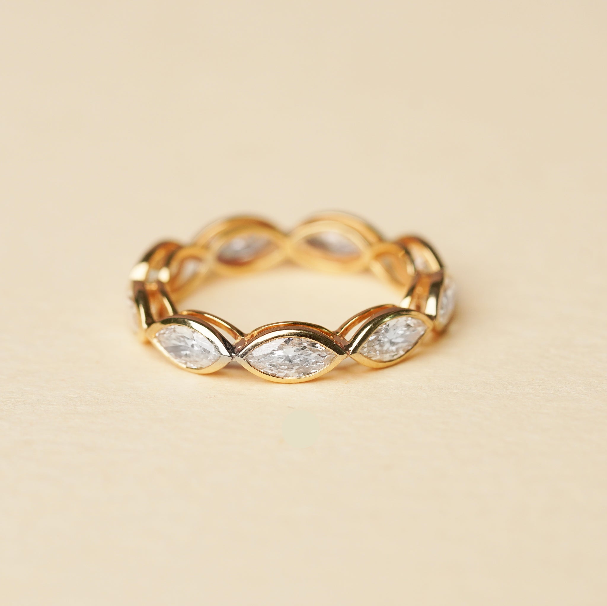 Marquise Bezel Eternity Ring