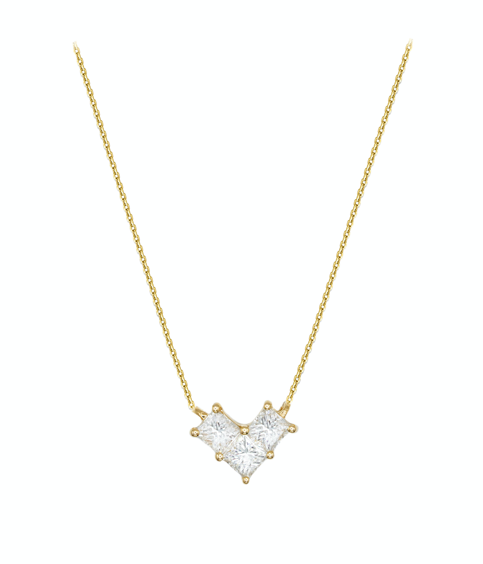 Heart Princess Diamond Necklace