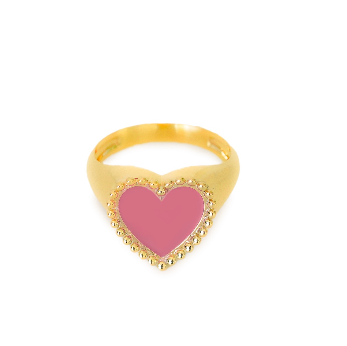 Heart Enamel Ring