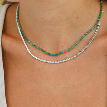 Emerald Tennis Necklace