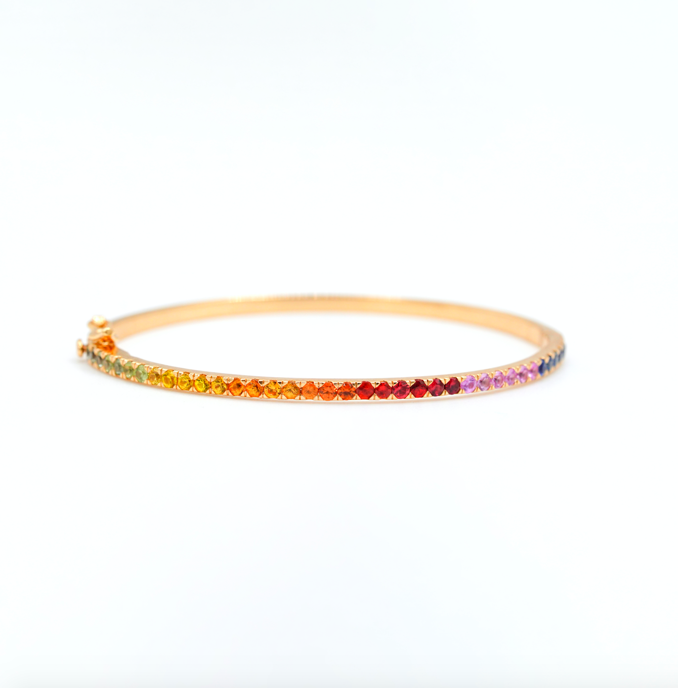 Iris Colored Sapphire Bangle