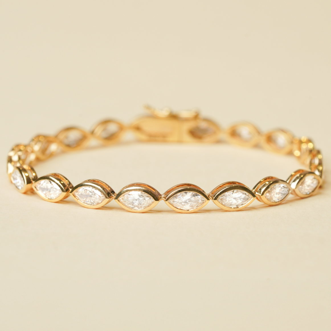 Diamond bezel shop bracelet
