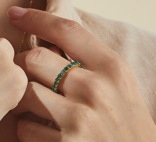 Emerald Eternity Ring.