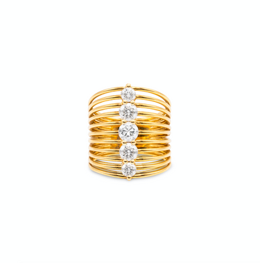 Aurora Band Ring Labgrown diamonds
