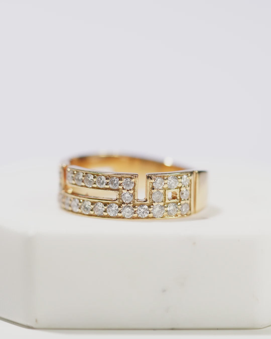 Diamond Kufi Name Ring