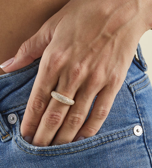 Diamond Dome Ring - Fabula Jewels