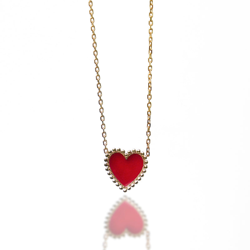 Heart Enamel Necklace