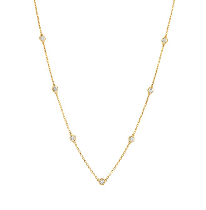 Orbit Necklace (7 Diamonds)