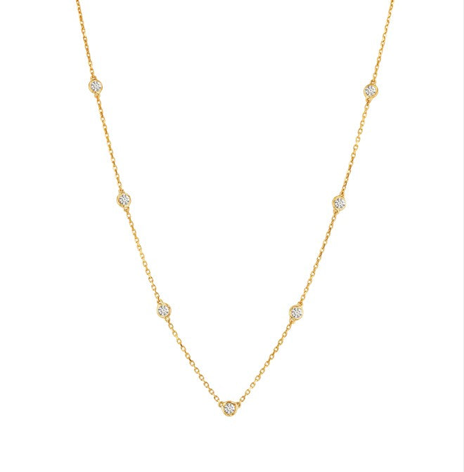 Orbit Necklace (7 Diamonds)