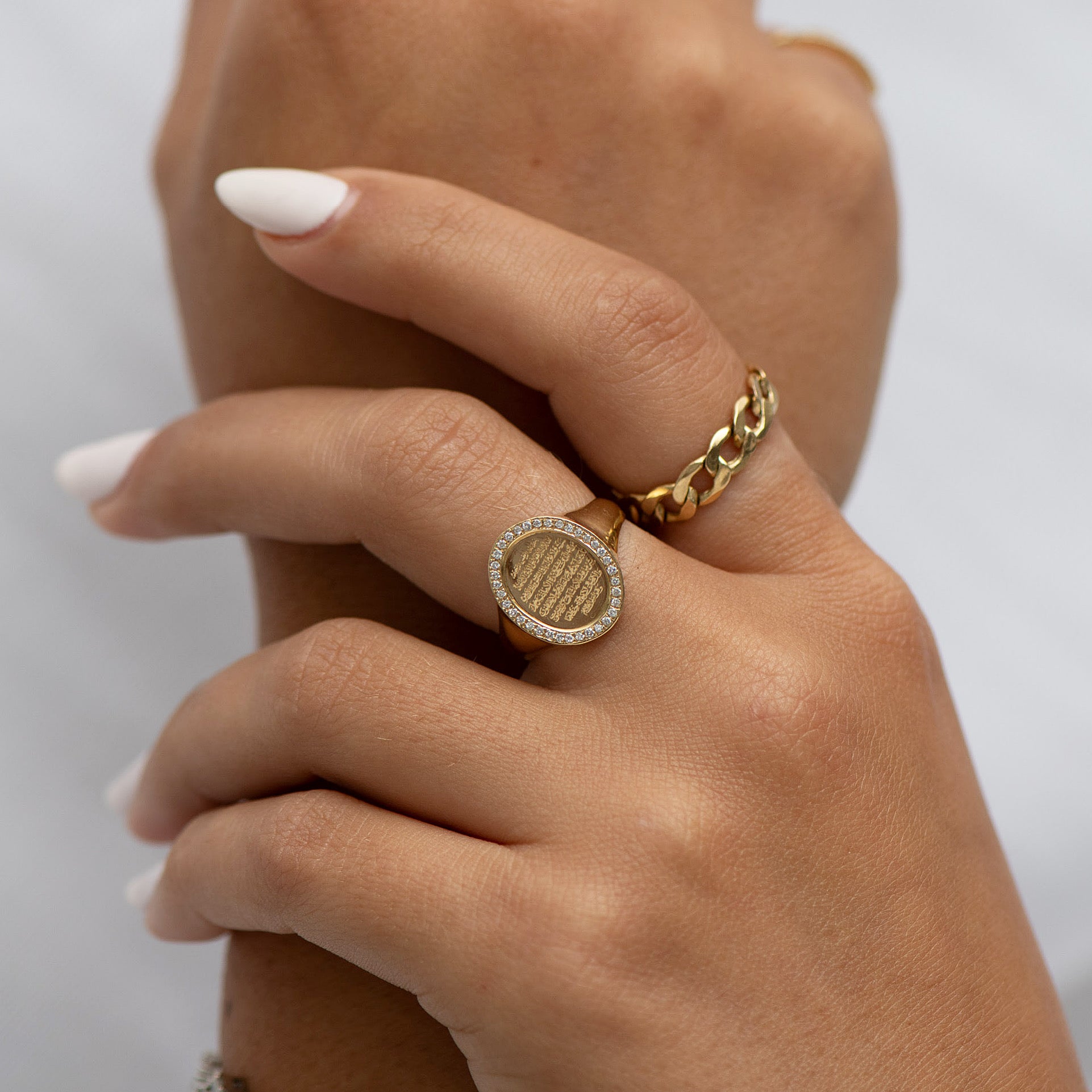 Diamond coin best sale ring
