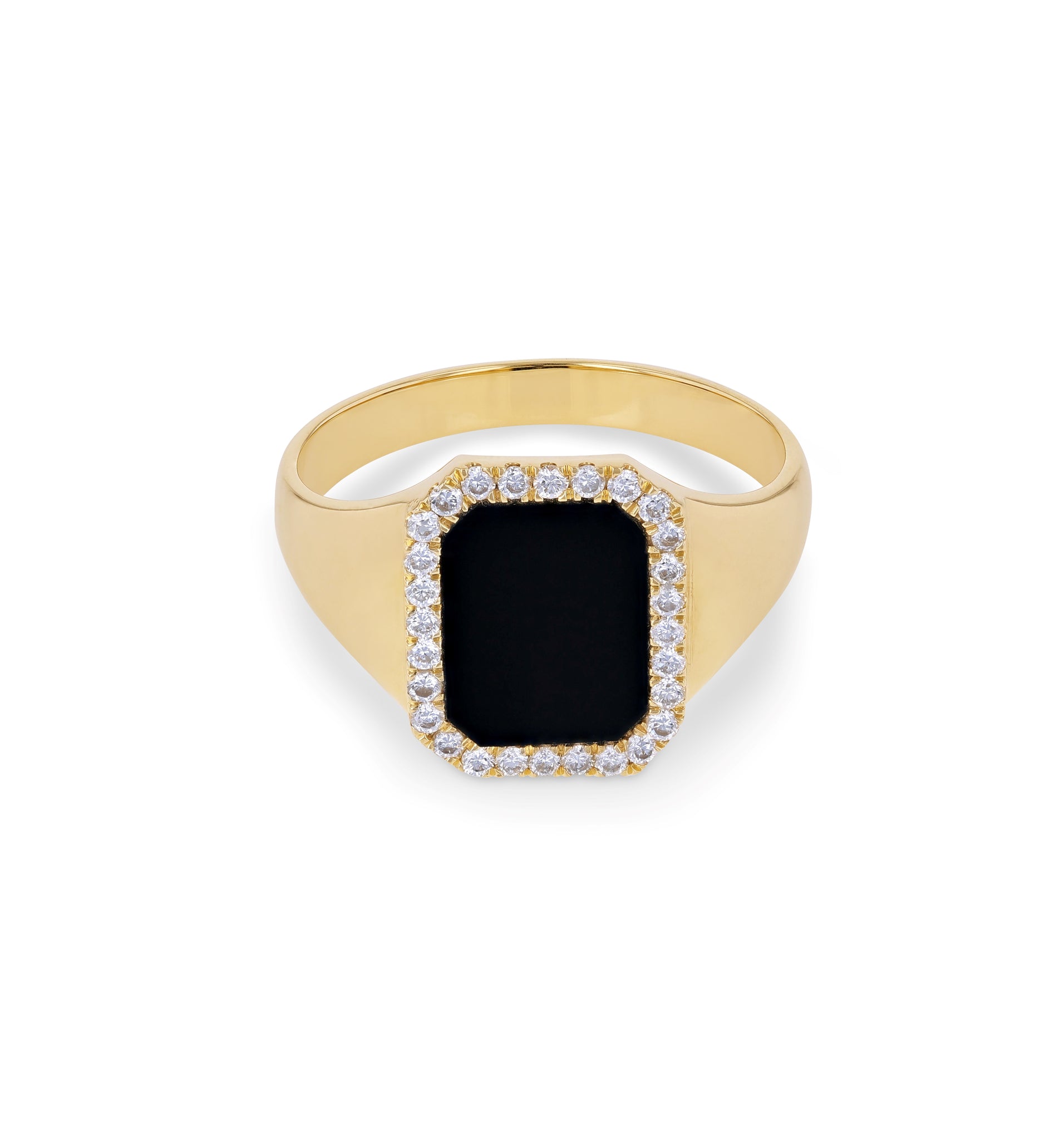 Onyx Diamond Ring