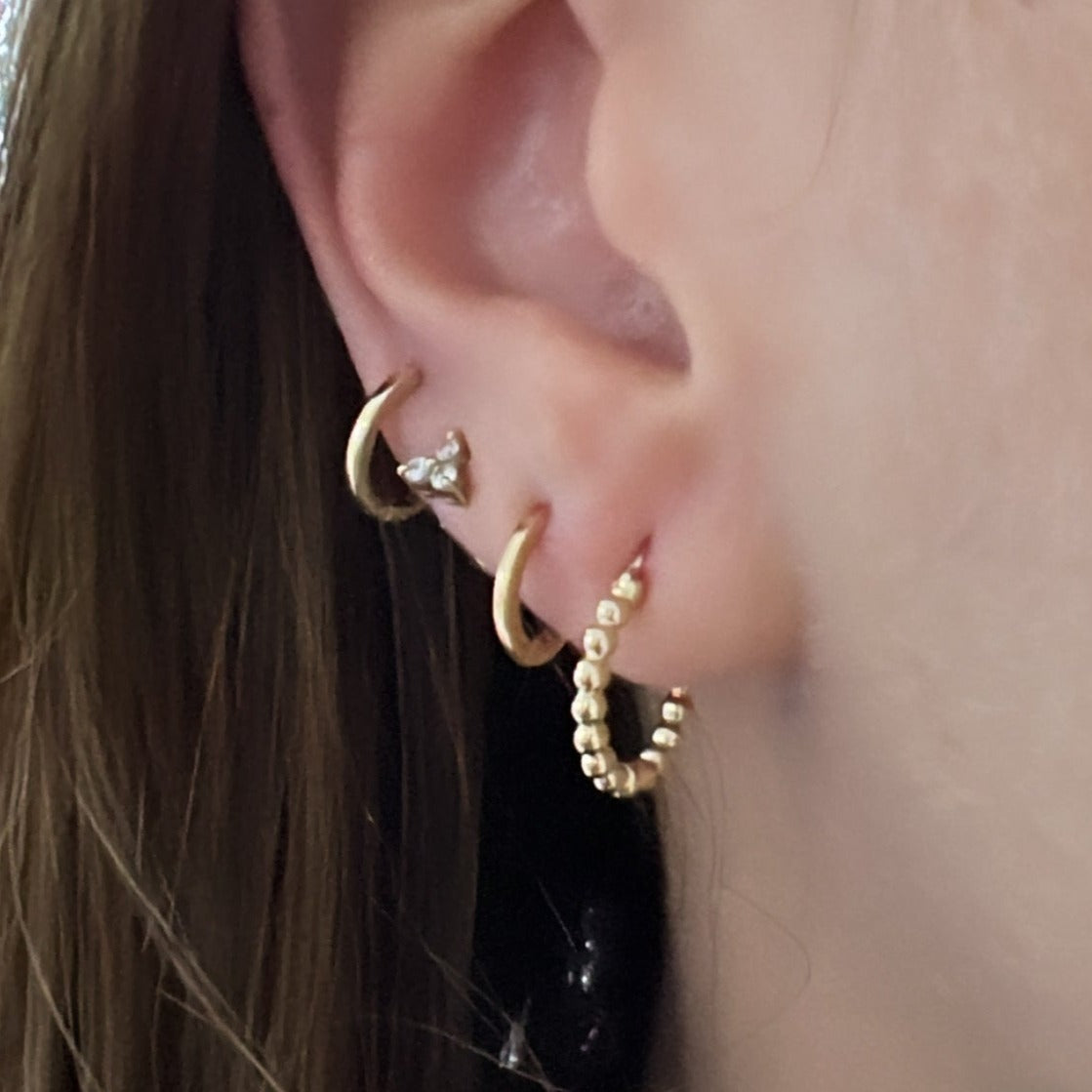 Bubbles Hoop Earrings (Pair)