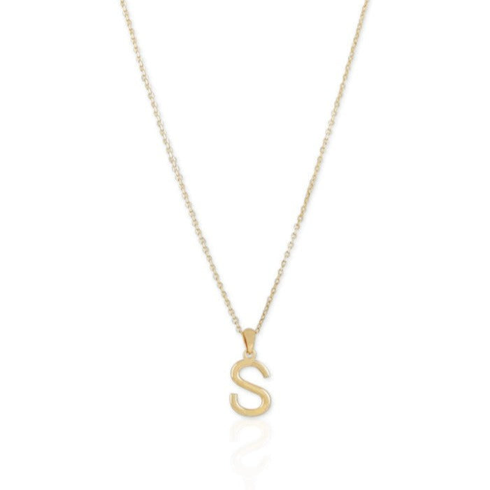 Mia Classic Letter Necklace - Small