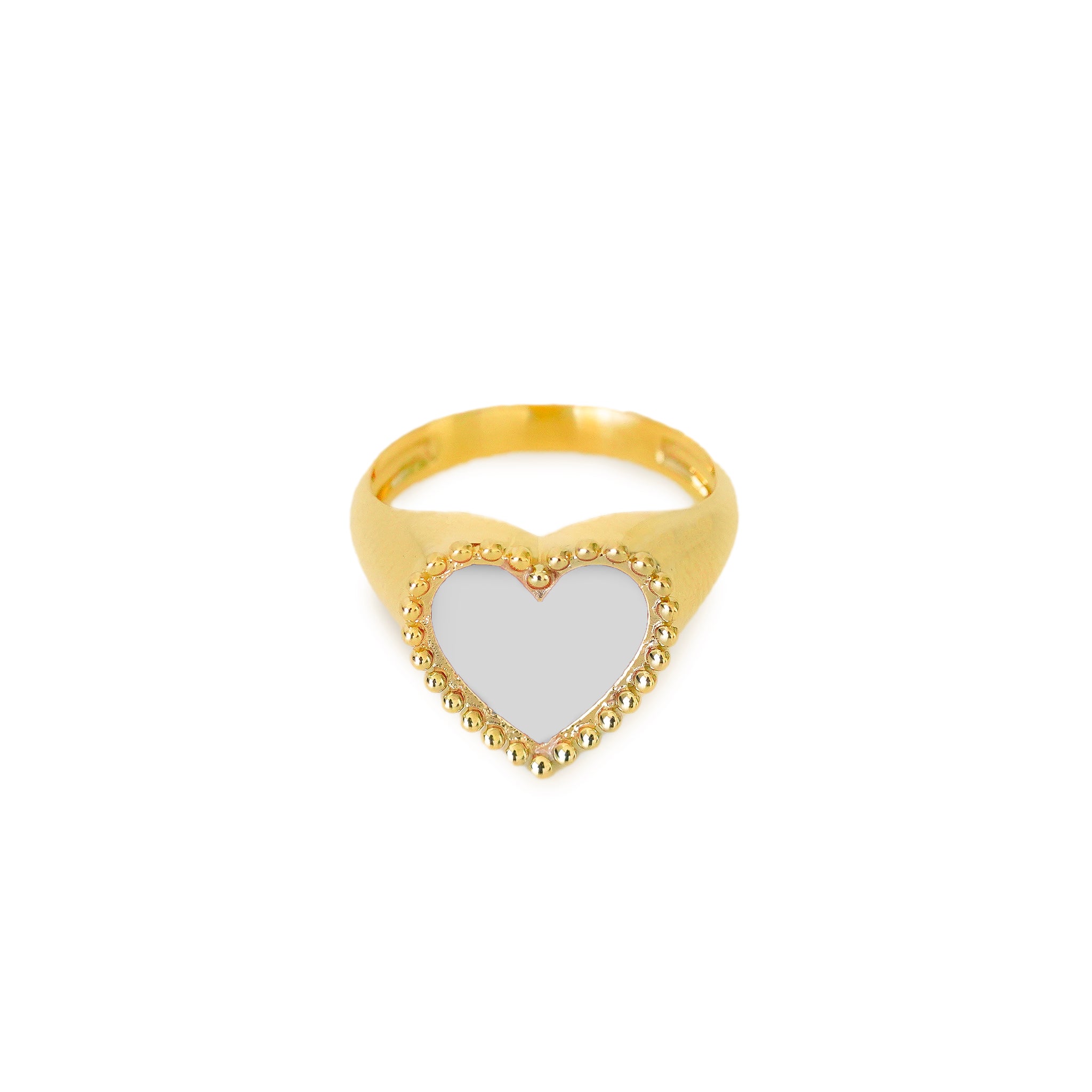 Heart Enamel Ring