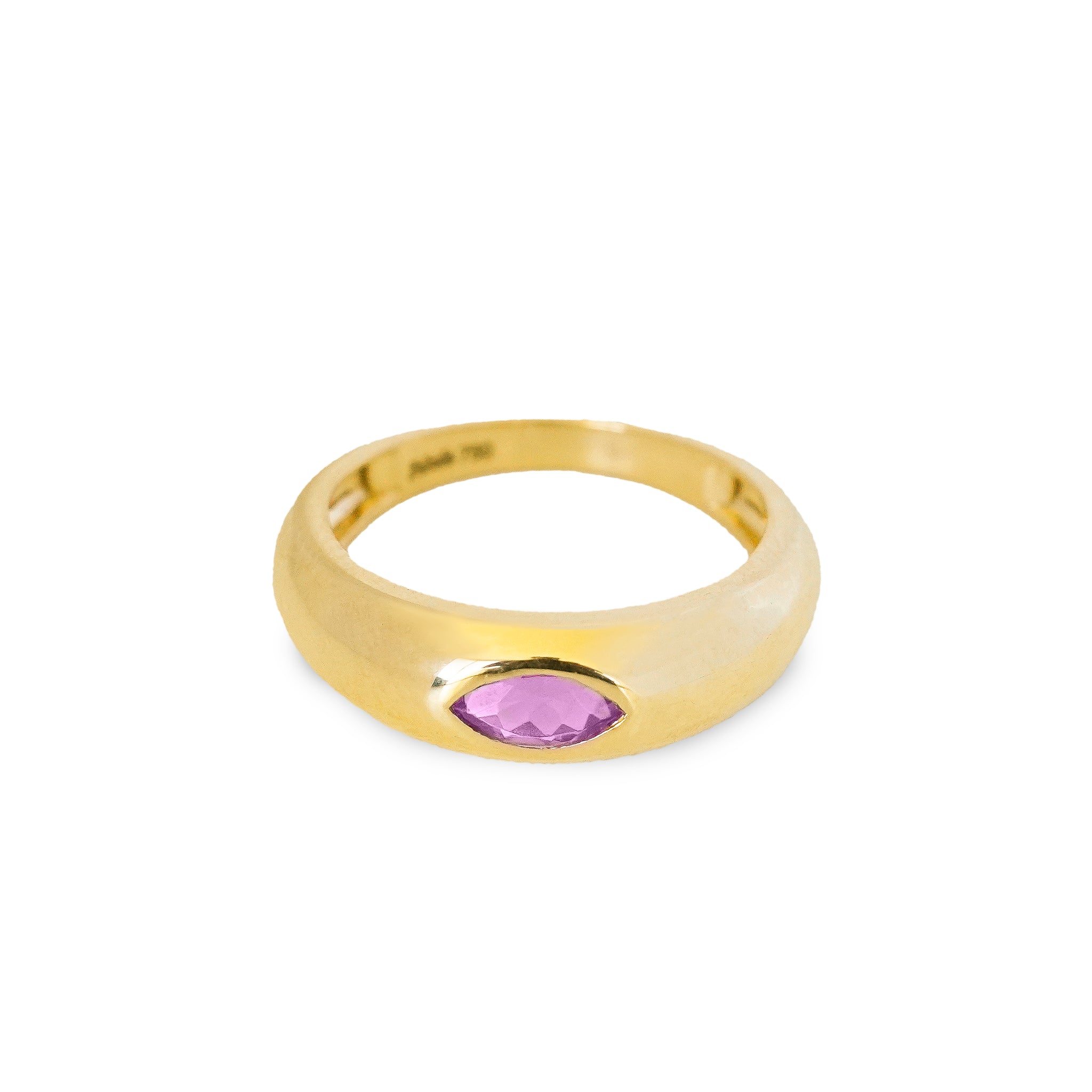 Dome Marquise Ring Amethyst