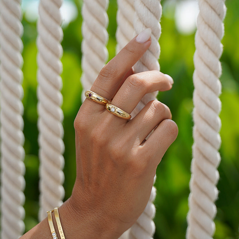 Ruby Sunshine Dome Ring